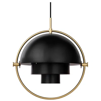 Pre-owned Gubi Louis Weisdorf 'multi-lite' Pendant Lamp In Black / Brass For