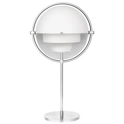 Pre-owned Gubi Louis Weisdorf 'multi-lite' Table Lamp In White And Chrome