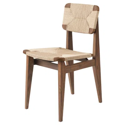 Pre-owned Gubi Marcel Gascoin 'c-chair' Dining Chair American Walnut Oiled Paper Cord For  In Brown