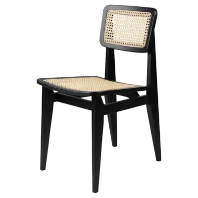 Pre-owned Gubi Marcel Gascoin 'c-chair' Dining Chair Black Stained Oak All French Cane For