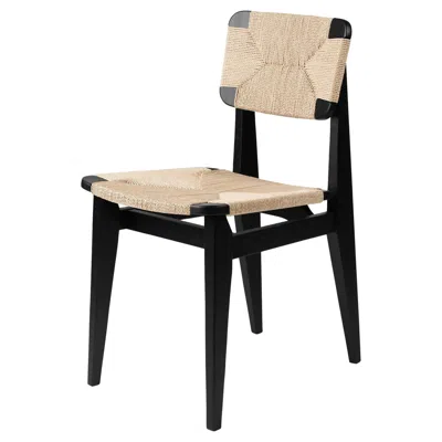 Pre-owned Gubi Marcel Gascoin 'c-chair' Dining Chair Black Stained Oak Paper Cord For