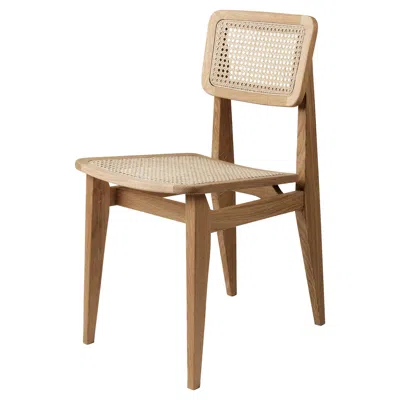 Pre-owned Gubi Marcel Gascoin 'c-chair' Dining Chair Oak Oiled All French Cane For  In Brown