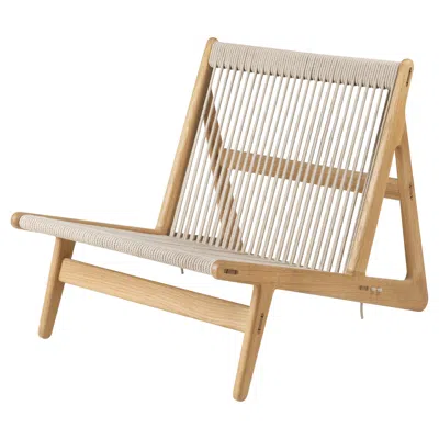 Pre-owned Gubi Mathias Rasmussen Mr01 Initial Lounge Chair Oak For  In Brown