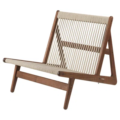 Pre-owned Gubi Mathias Rasmussen Mr01 Initial Lounge Chair Walnut For  In Brown