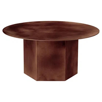 Pre-owned Gubi Medium Steel 'epic' Coffee Table In Earthy Red By Gamfratesi For
