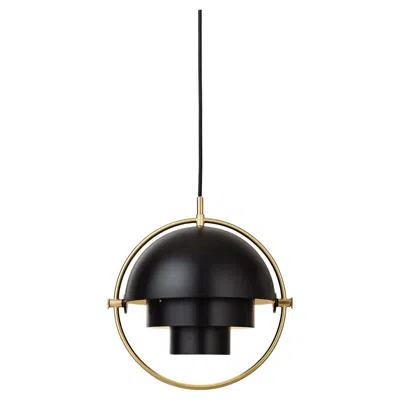 Pre-owned Gubi Multi-lite Pendant Lamp, Small, Brass, Black