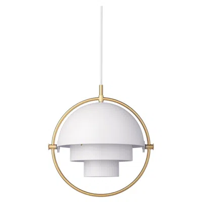 Pre-owned Gubi Multi-lite Pendant Lamp, Small, Brass, White