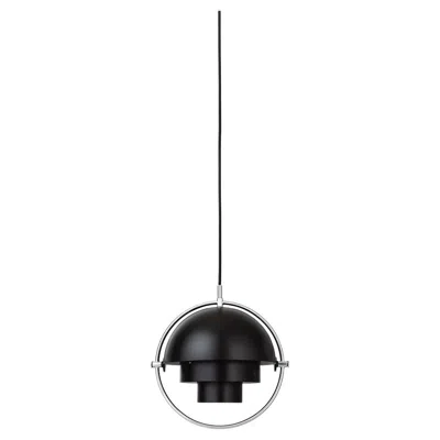 Pre-owned Gubi Multi-lite Pendant Lamp, Small, Chrome, Black
