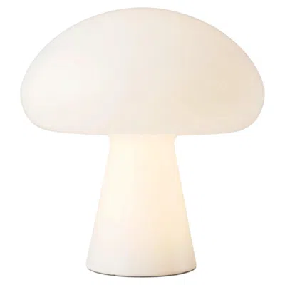 Pre-owned Gubi 'obello' Rechargeable Pearl White Glass Table Lamp By Bill Curry For