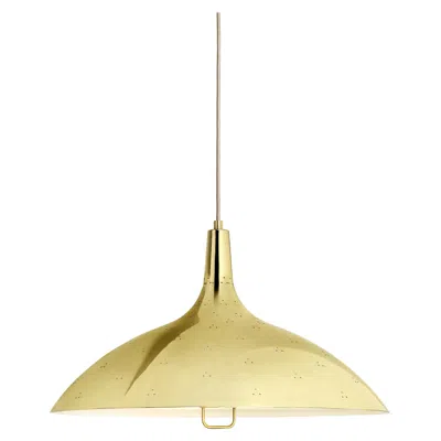 Pre-owned Gubi Paavo Tynell '1965' Pendant Lamp In Brass For  In Sand