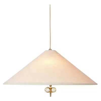 Pre-owned Gubi Paavo Tynell '1967' Canvas Shade Pendant Lamp For  In White