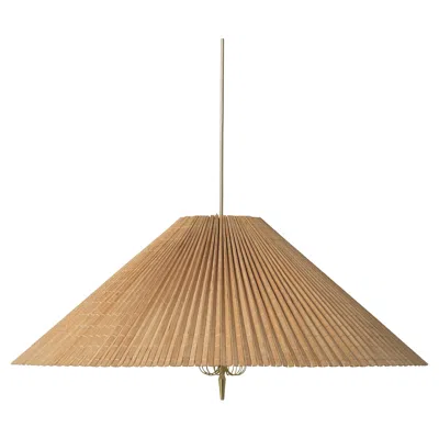 Pre-owned Gubi Paavo Tynell 1972 Pendant Bamboo Shade Ø60 Cm For  In Brown