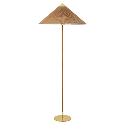 Pre-owned Gubi Paavo Tynell Model '9602' Floor Lamp With Bamboo Shade For  In Brown