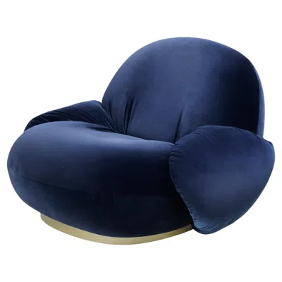 Pre-owned Gubi Pacha Fixed Lounge Chair With Armrest By Pierre Paulin In Purple