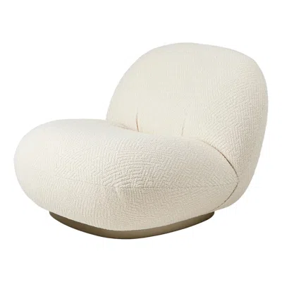 Pre-owned Gubi Pacha Fixed Lounge Upholstered Chair In Pearl Gold Base By Pierre Paulin