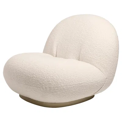 Pre-owned Gubi Pacha Lounge Chair Karakorum 001 Pearl Gold Swivel Base By Pierre Paulin