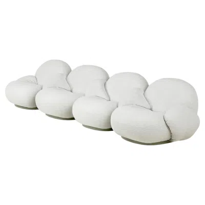Pre-owned Gubi Pacha Outdoor 4-seater Modular Sofa With Armrest By Pierre Paulin In Gray