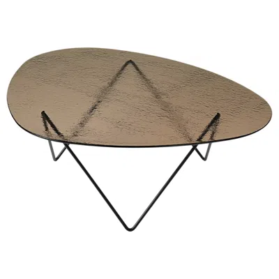 Pre-owned Gubi Pedrera Coffee Table In Black Base And Bronze Glass By Corsini & Ruiz Millet