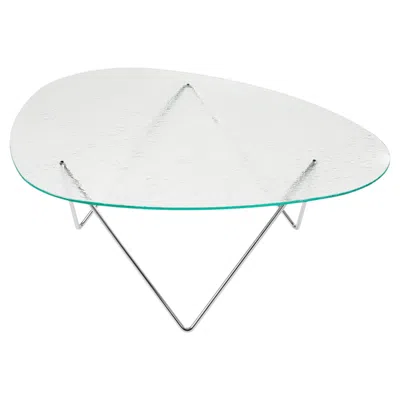 Pre-owned Gubi Pedrera Coffee Table In Chrome Base And Glass By Corsini&ruiz Millet In Gray