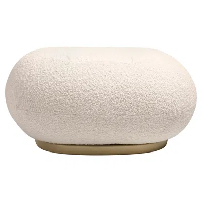Pre-owned Gubi Pierre Paulin 'pacha' Upholstered Ottoman With Pearl Base For  In Brown