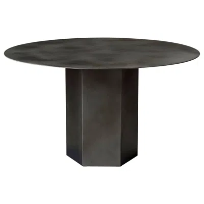 Pre-owned Gubi Steel Epic Dining Table By Gamfratesi For  In Misty Grey In Gray