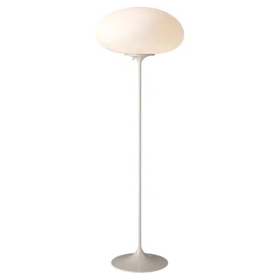Pre-owned Gubi 'stemlite' Opal Glass Floor Lamp In Pebble Grey By Bill Curry For  In Gray