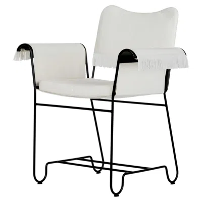 Pre-owned Gubi Tropique Outdoor Armchair In Black Base With Fringes By Mathieu Matégot
