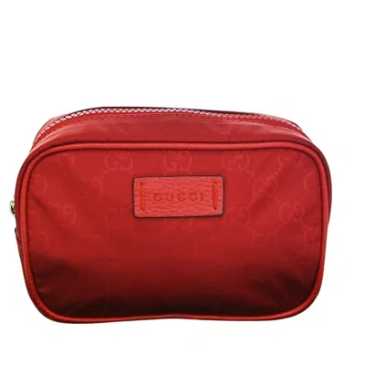 Gucci -- Red Synthetic Clutch Bag () In Black