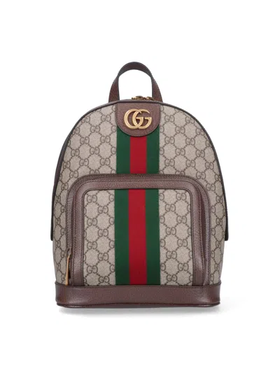 Gucci - "ophidia" Backpack In Beige