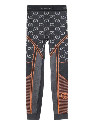 Pre-owned Gucci 10's Gg-jacquard Leggings