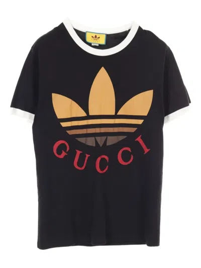 Pre-owned Gucci 10's X Adidas Logo-print T-shirt