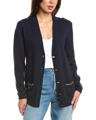 Gucci 100% Cashmere Cardigan In Blue