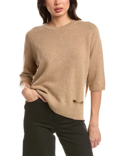 Gucci 100% Cashmere Sweater In Brown