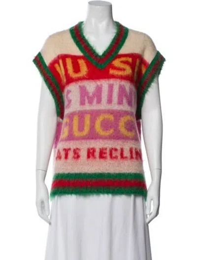 Pre-owned Gucci 100 Collection Mohair Sweater