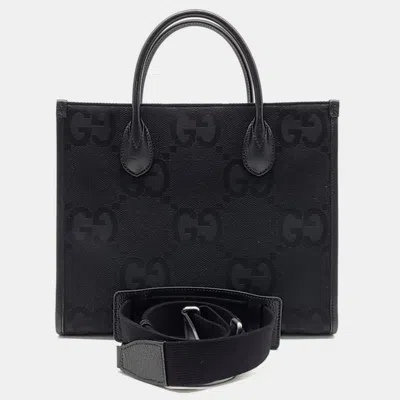 Pre-owned Gucci 100 Small Tote/shoulder Bag (680956) In Black