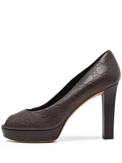 Pre-owned Gucci 100mm Ssima Pumps