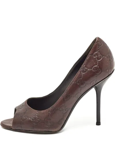 Pre-owned Gucci 100mm Ssima Pumps