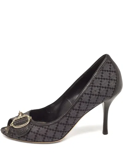 Pre-owned Gucci 100mm Leather Heeled Pumps