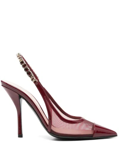 Gucci 100mm Leather Pumps