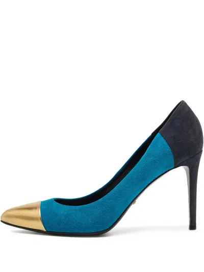 Pre-owned Gucci 100mm Panelled Pumps
