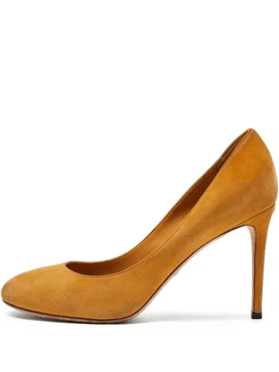 Pre-owned Gucci 100mm Suede Pumps