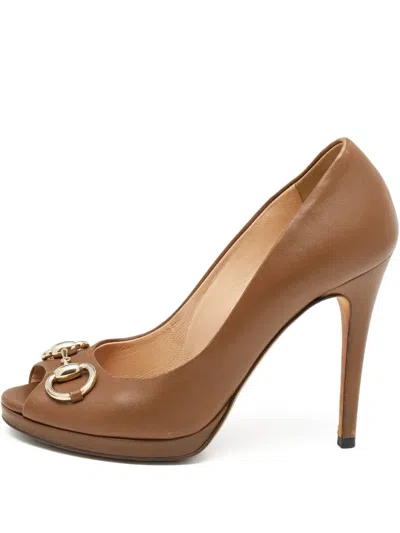 Pre-owned Gucci 110mm Leather Pumps