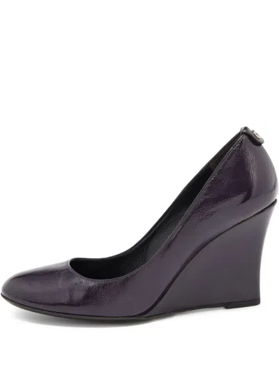 Pre-owned Gucci 110mm Leather Wedge Pumps