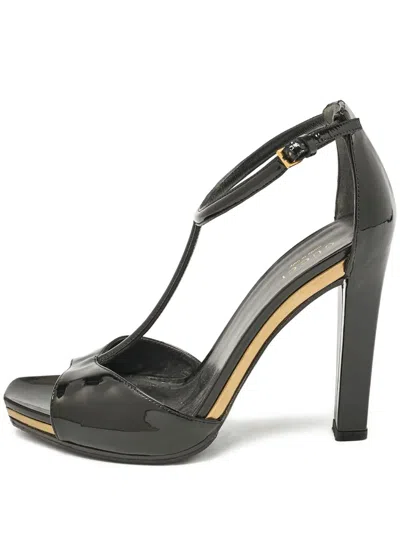 Pre-owned Gucci 110mm T-strap Patent-leather Pumps