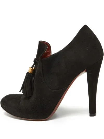 Pre-owned Gucci 110mm Tassel-embellished Ankle Boots