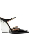 Gucci Mules With Transparent Wedge Heel