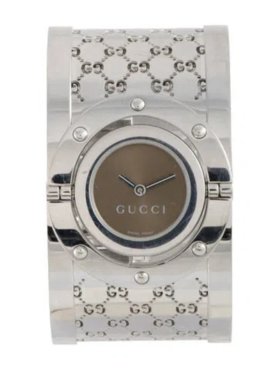 Pre-owned Gucci 112 Twirl Watch, 23mm In Multi