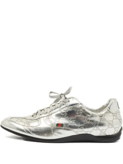 Pre-owned Gucci 1148936 Silver In Gray