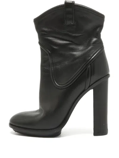 Pre-owned Gucci 115mm Leather Boots
