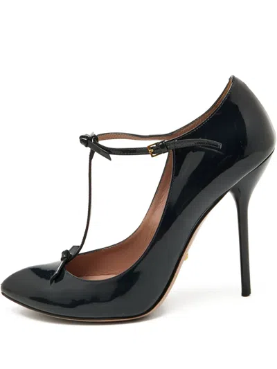 Pre-owned Gucci 115mm Patent-leather Pumps